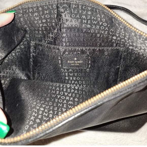 Kate Spade Grey Street Black Pebbled Leather Cross Body Bag - Picture 4 of 10